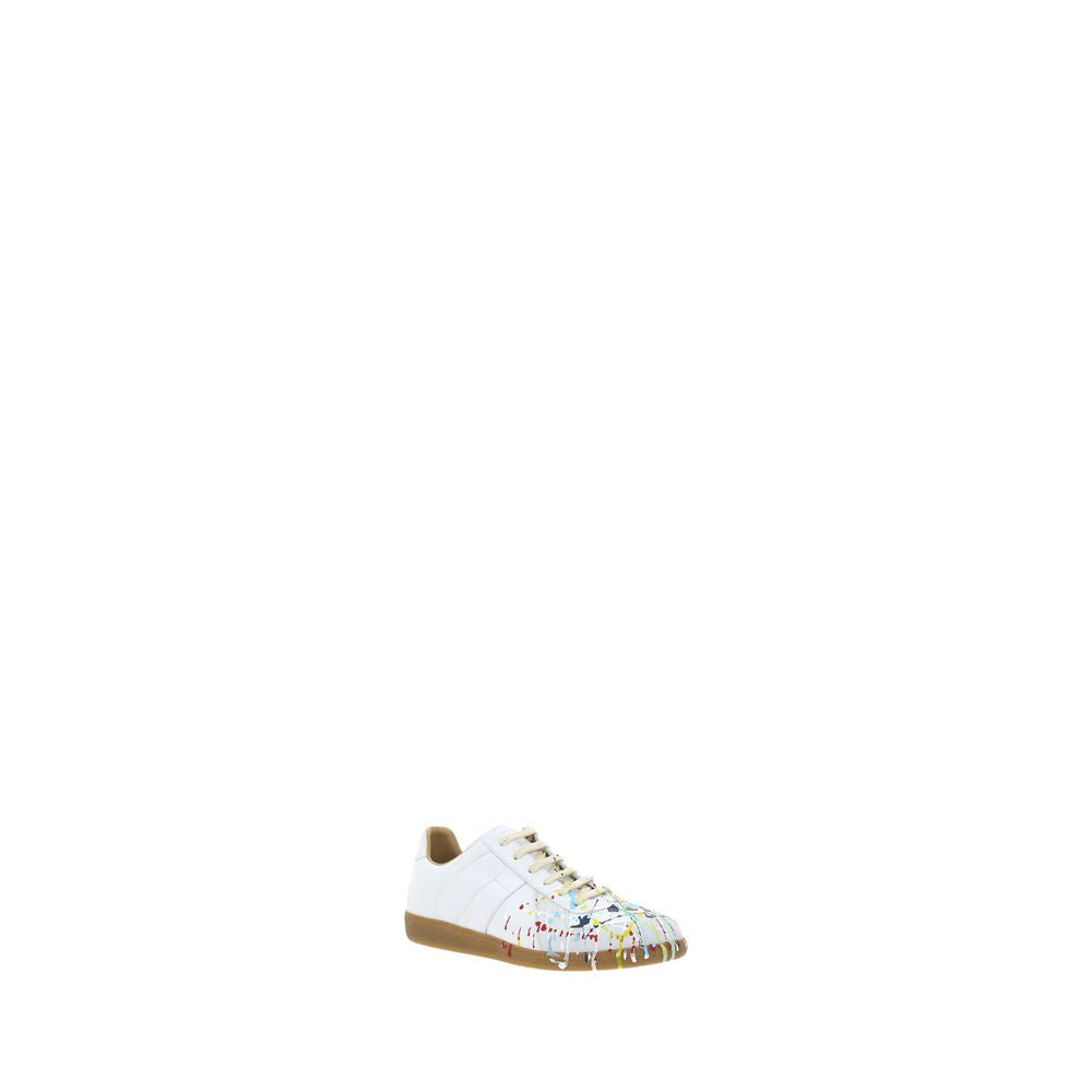 Margiela White Calf Leather Bos Taurus Sneakers