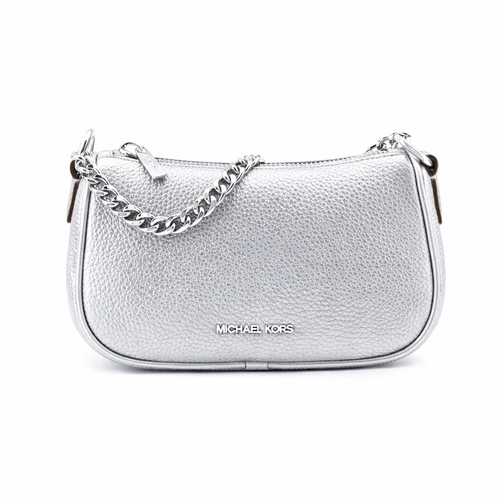 Michael Kors Gray Leather Shoulder Bag Michael Kors