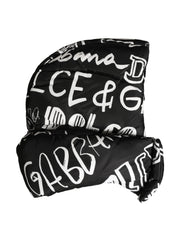 Dolce & Gabbana Black Logo Print Whole Head Wrap Capello Hat for Men