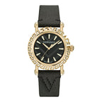 Versace Black Fur Dress Watch