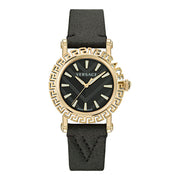 Versace Black Fur Dress Watch