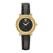 Versace Black Fur Dress Watch