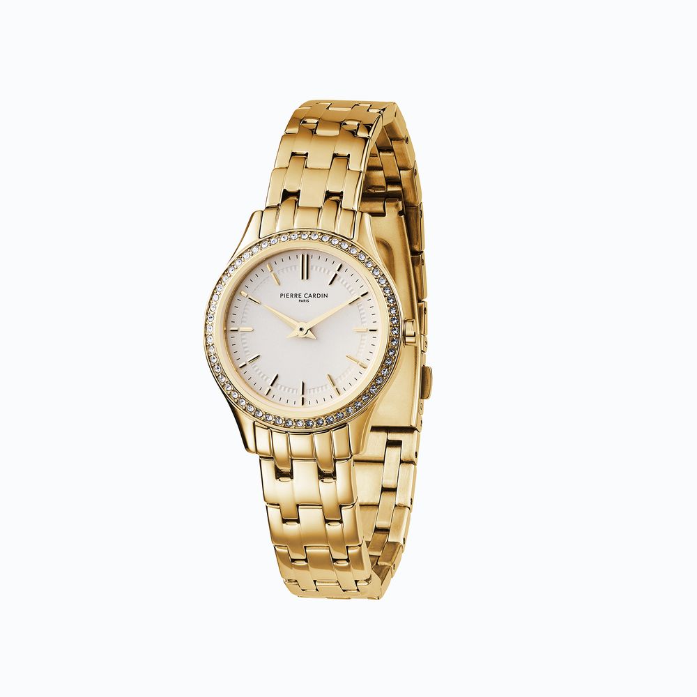 Pierre Cardin Gold Stainless Steel Dress Watch
