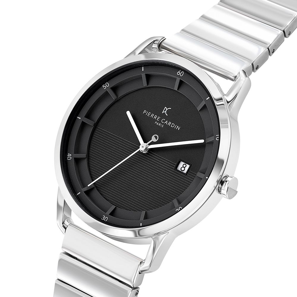 Pierre Cardin Gray Stainless Steel Dress Watch Secondary image