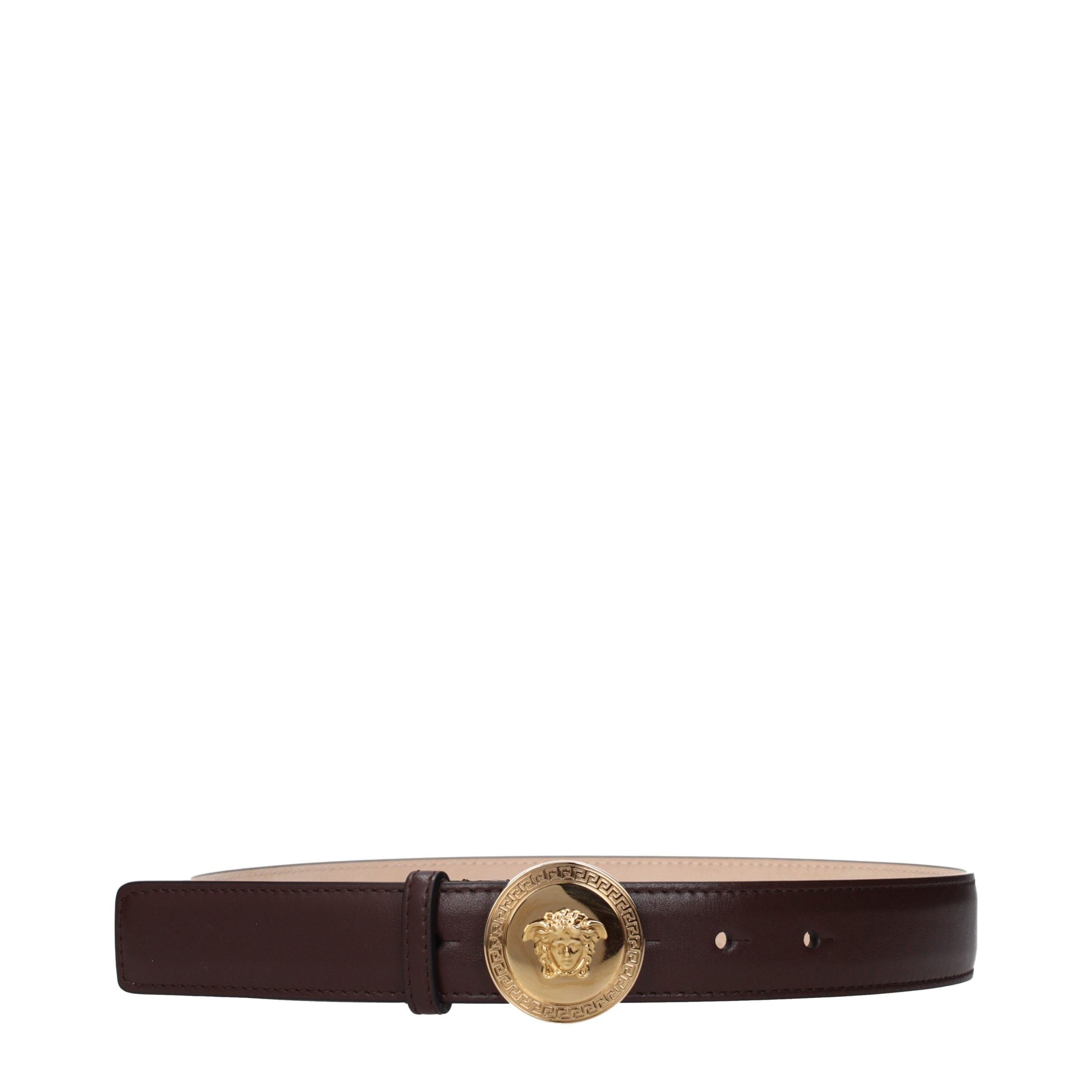 Versace Brown Leather Regular Belt Main image