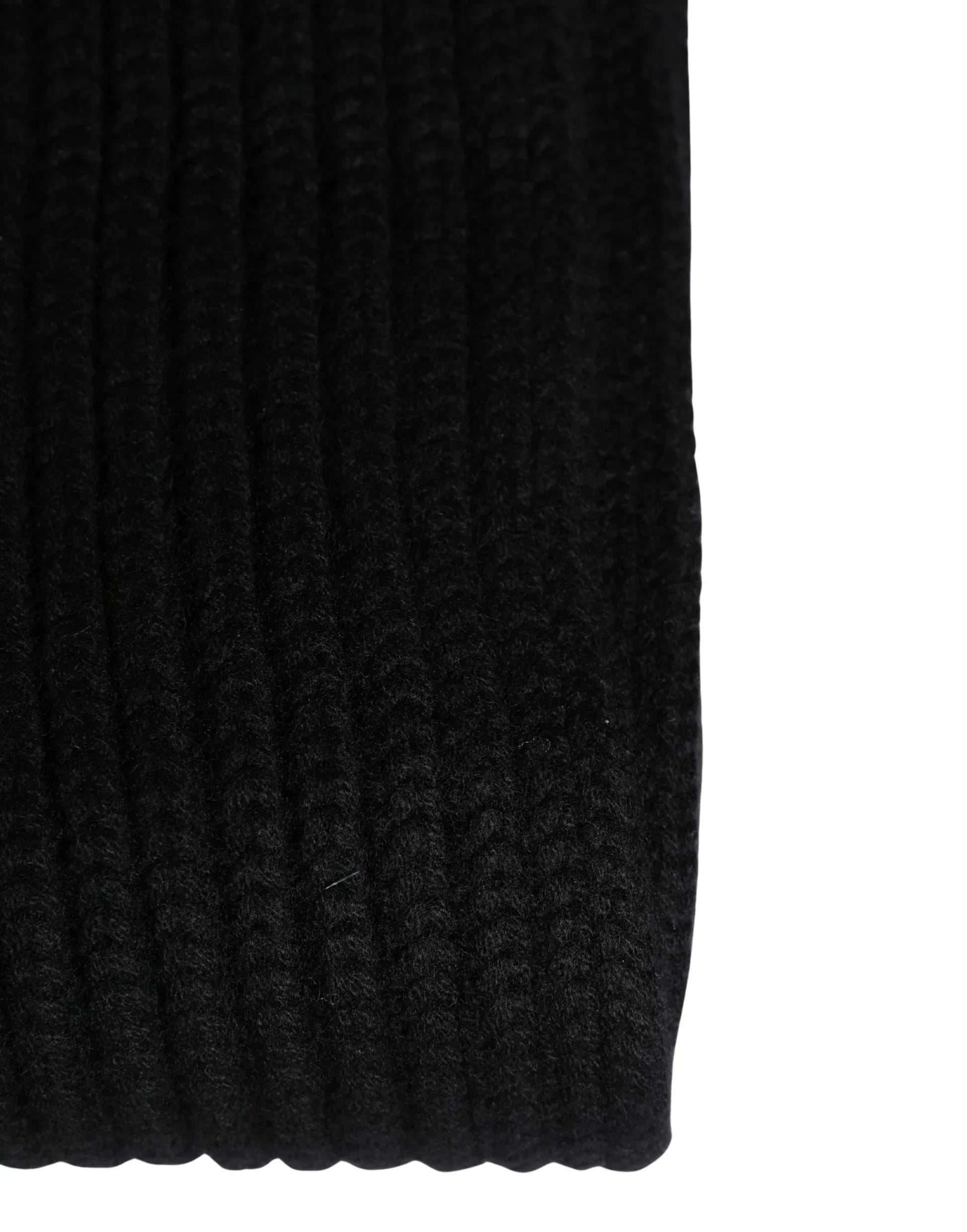 Dolce & Gabbana Black Cashmere Knitted Men Neck Warmer One Size Scarf - Zachava