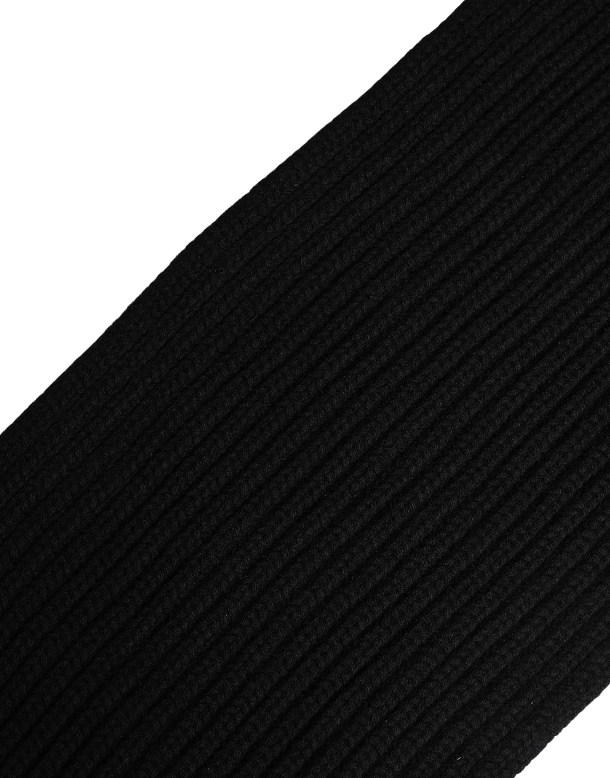 Dolce & Gabbana Black Cashmere Knitted Men Neck Warmer One Size Scarf - Zachava