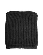 Dolce & Gabbana Black Cashmere Knitted Men Winter Neck Warmer Hat