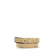 Ferragamo Beige Calf Leather Bos Taurus Regular Belt