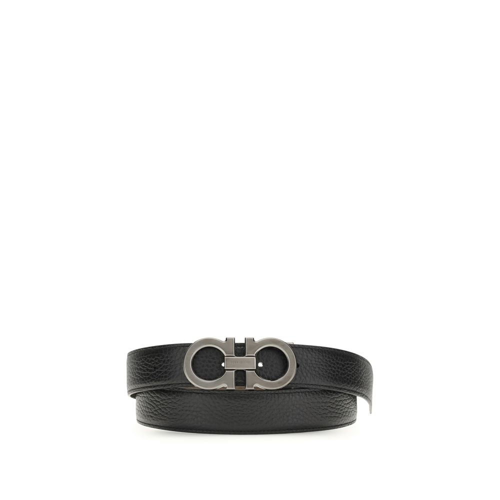 Ferragamo Blue Calf Leather Bos Taurus Regular Belt