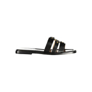 Twinset Black Leather Women's Sandal