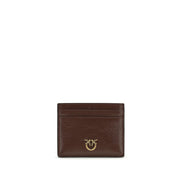 PINKO Bordeaux Calf Leather Bos Taurus Wallet