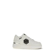 Philipp Plein White Calf Leather Bos Taurus Athletic Sneakers - Zachava