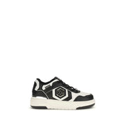 Philipp Plein Black Calf Leather Bos Taurus Athletic Sneakers - Zachava