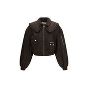 Ganni Bicolor Polyamide Bomber