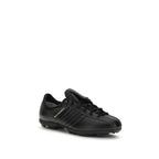 Y-3 Black Calf Leather Bos Taurus Athletic Sneakers