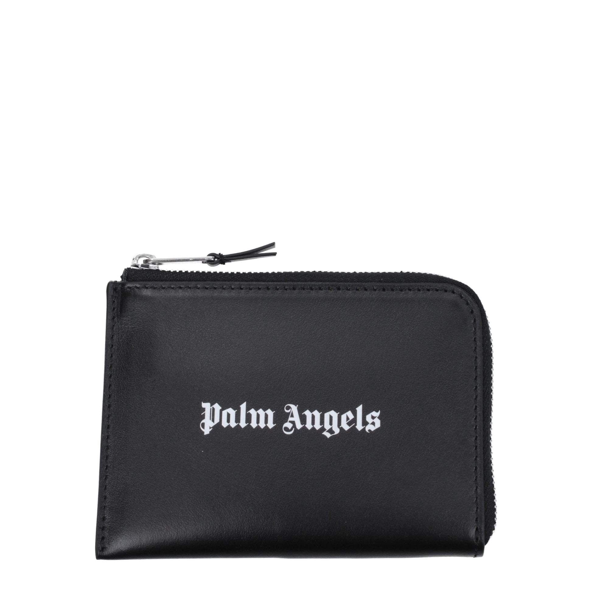 Palm Angels Black Leather Cardholder - Zachava