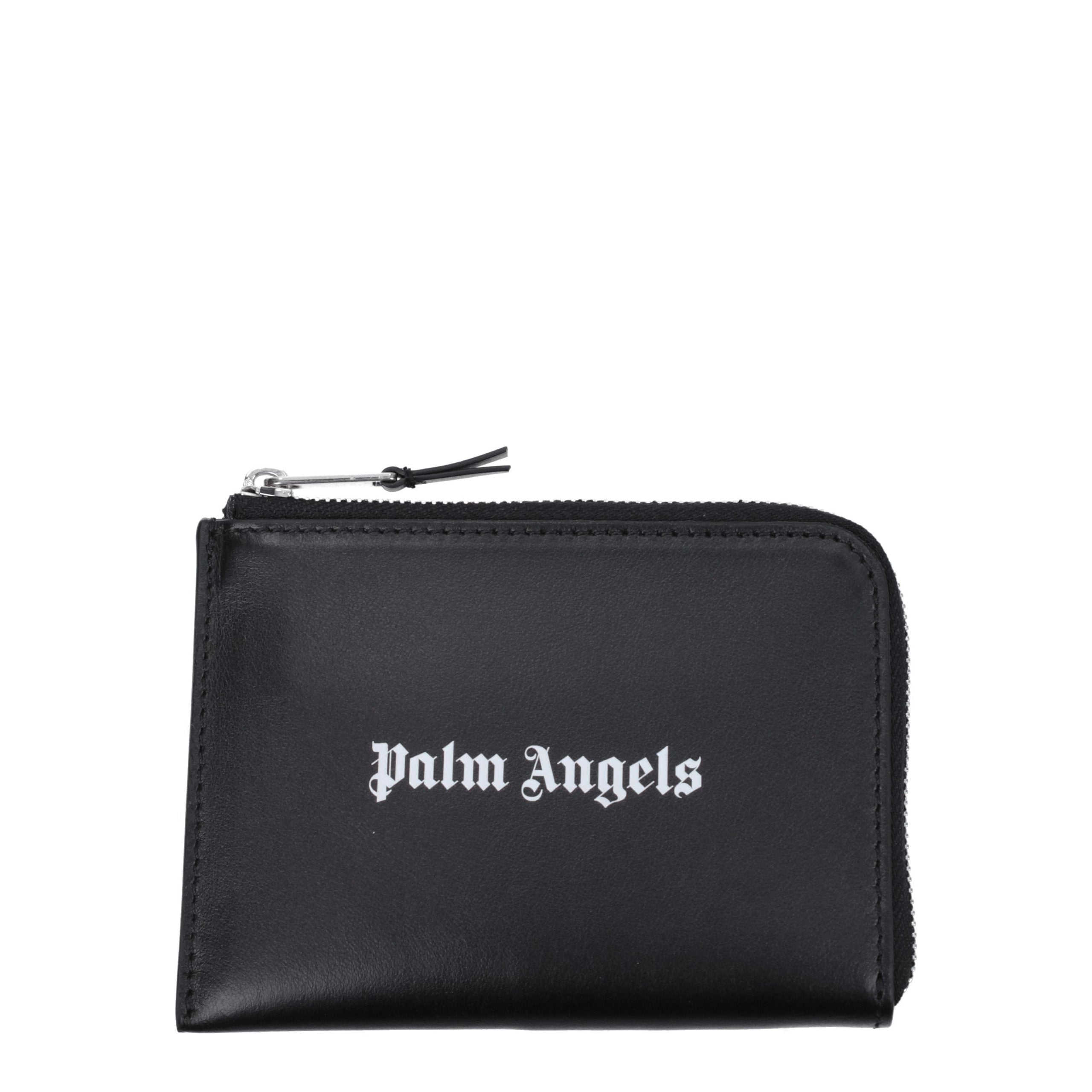 Palm Angels Black Leather Cardholder - Zachava