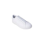Armani Exchange White Leather Low Top Sneakers