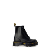 Dr. Martens Black Leather Lace-Up Boots for Women