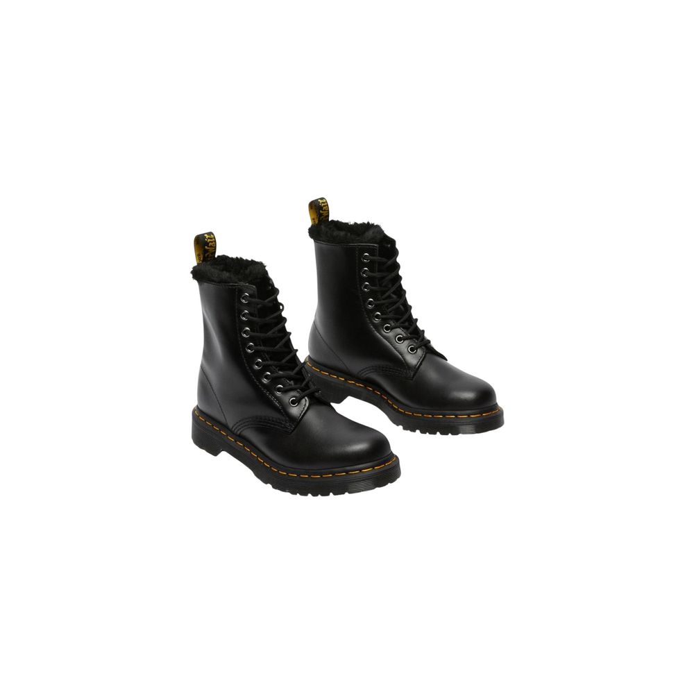 Dr. Martens Black Leather Lace-Up Boots