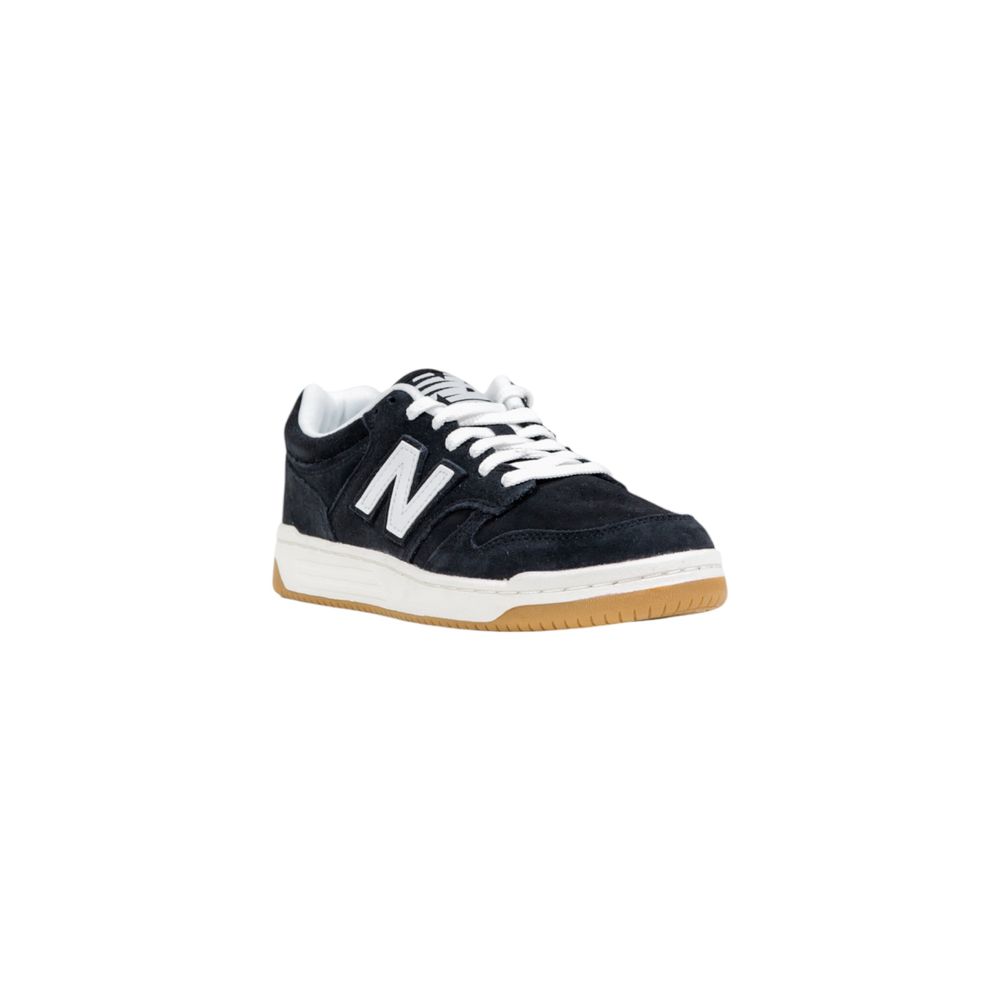 New Balance Black And White Leather Athletic Sneakers
