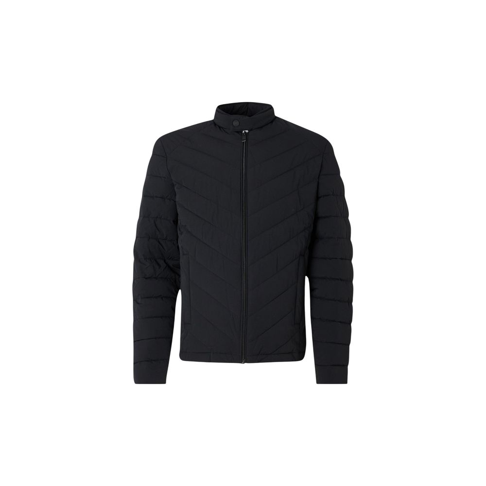 Guess Black Elastane Coat