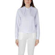 Armani Exchange White Viscose Hoodie - Zachava