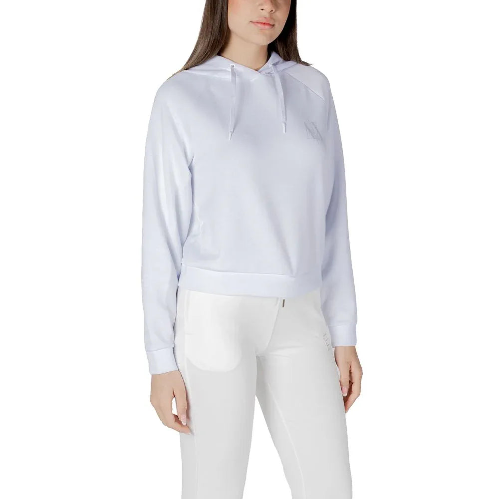 Armani Exchange White Viscose Hoodie - Zachava