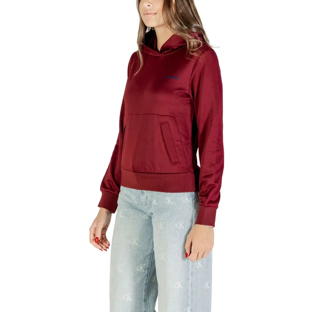 Calvin Klein Bordeaux Cotton Hoodie - Zachava