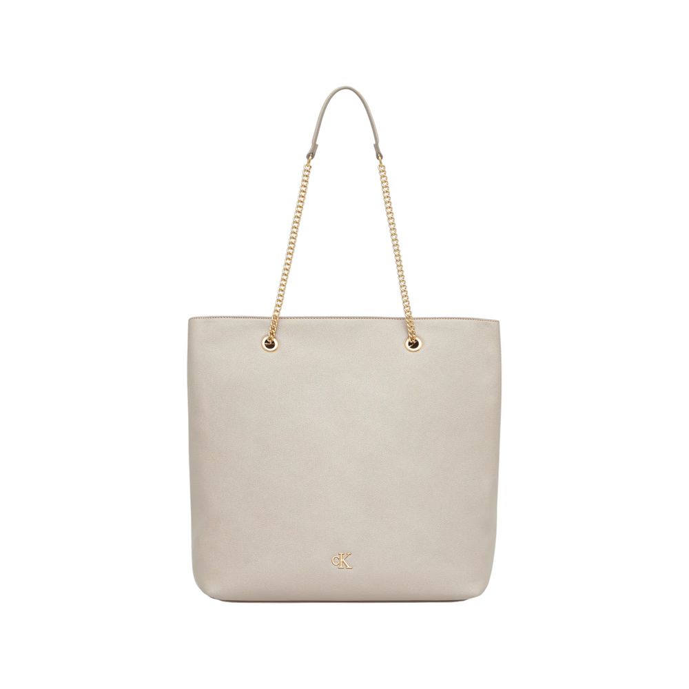 Calvin Klein Beige Polyethylene Handbag for Women