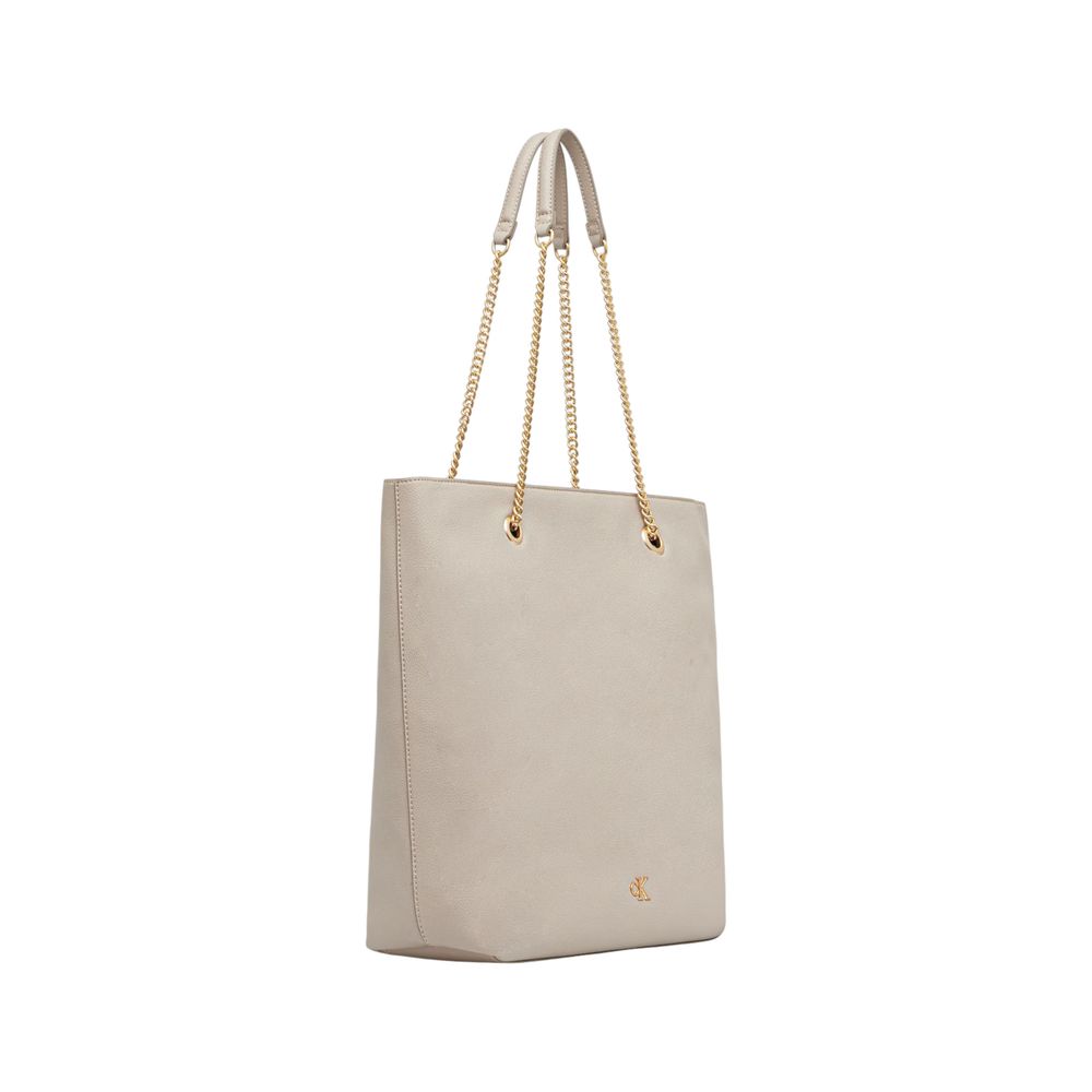 Calvin Klein Beige Polyethylene Handbag for Women