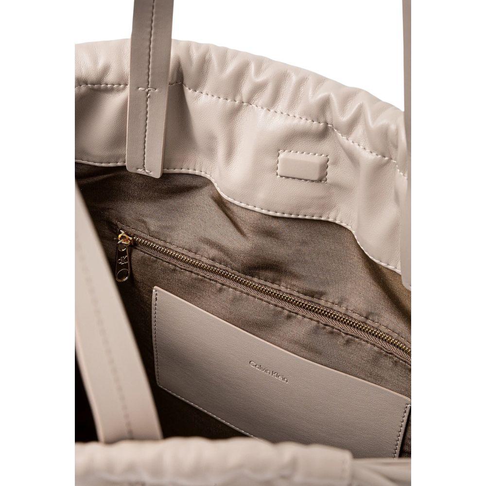 Calvin Klein Beige Polyethylene Handbag - Zachava