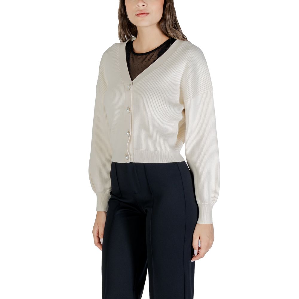 Guess Cream Viscose Cardigan