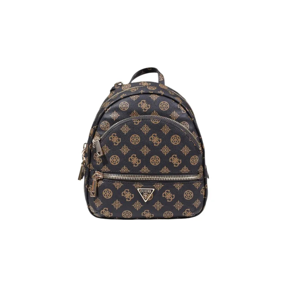 Guess Brown Polyethylene Backpack - Zachava