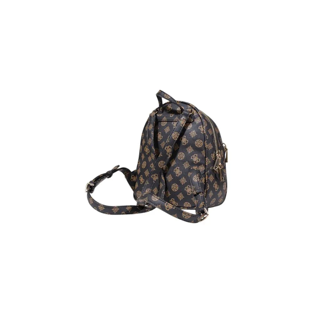 Guess Brown Polyethylene Backpack - Zachava