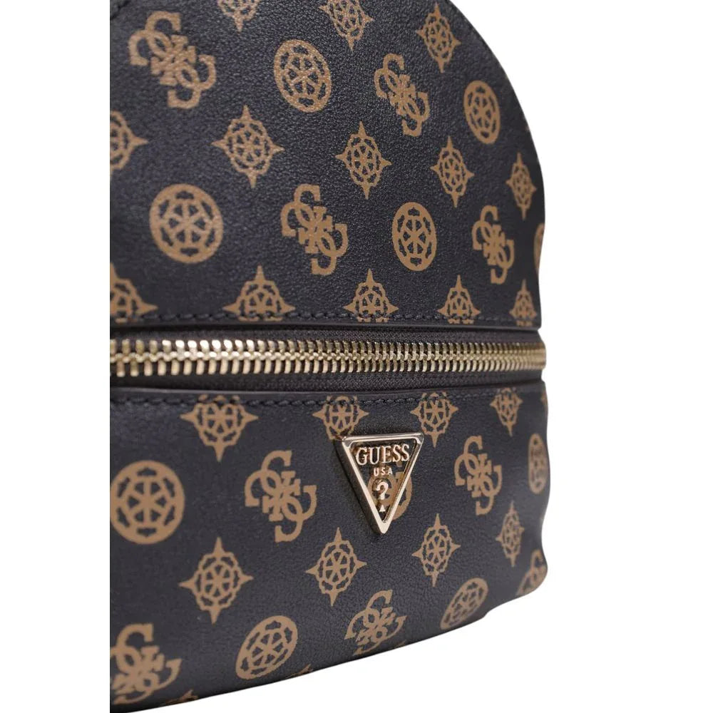 Guess Brown Polyethylene Backpack - Zachava
