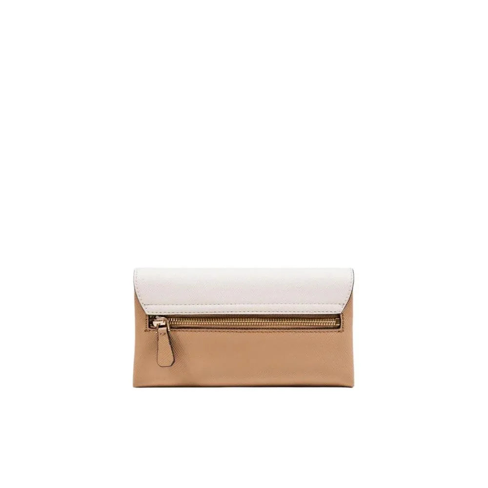 Guess Beige Polyethylene Clutch Bag - Zachava