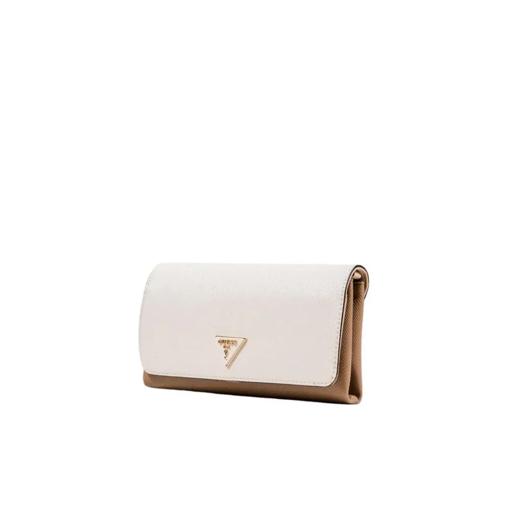Guess Beige Polyethylene Clutch Bag - Zachava