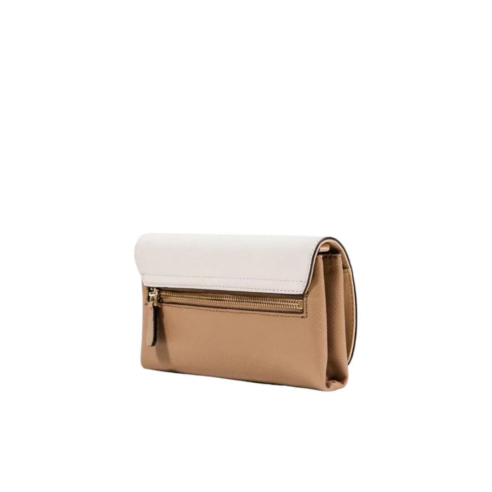 Guess Beige Polyethylene Clutch Bag - Zachava