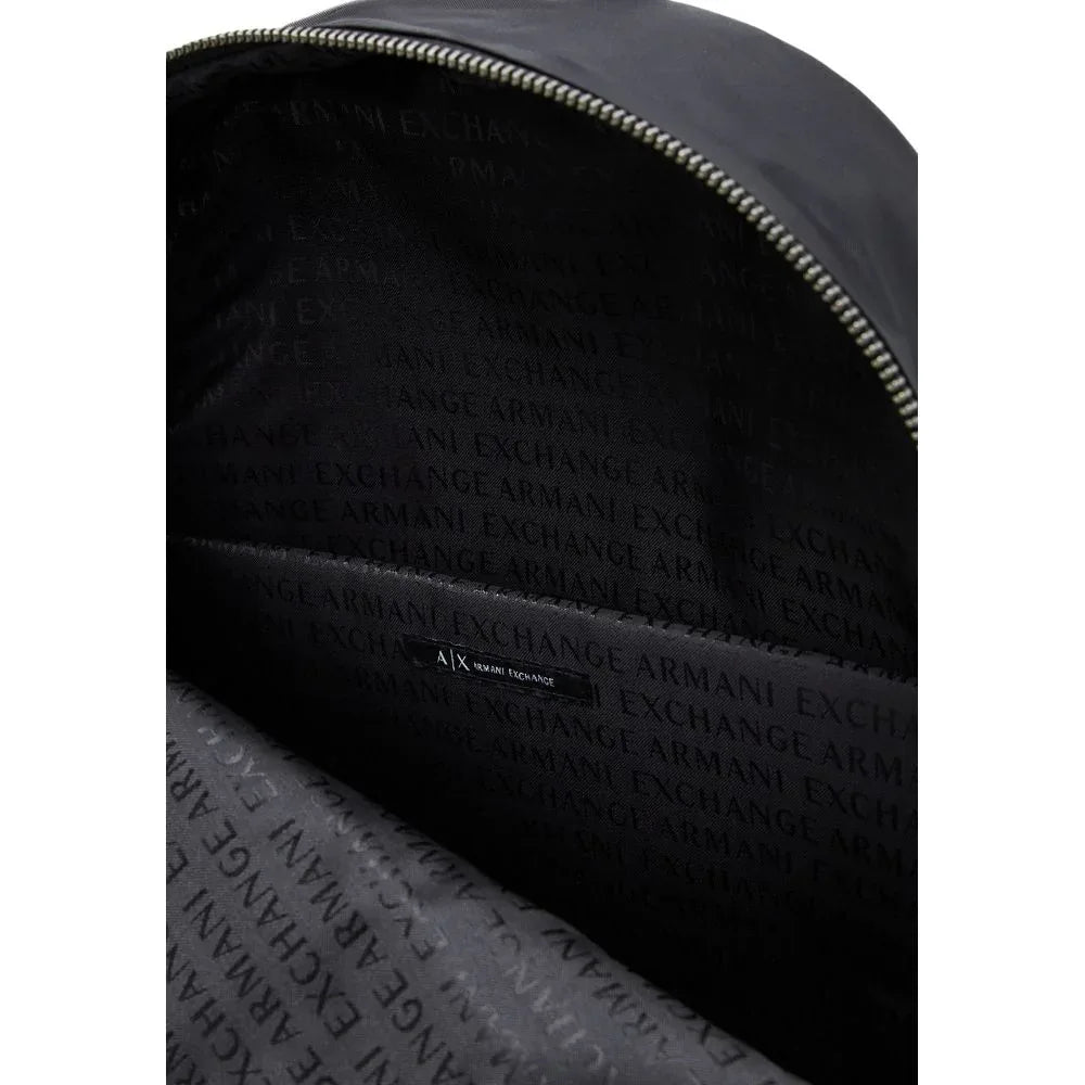 Armani Exchange Black Polyamide Backpack - Zachava