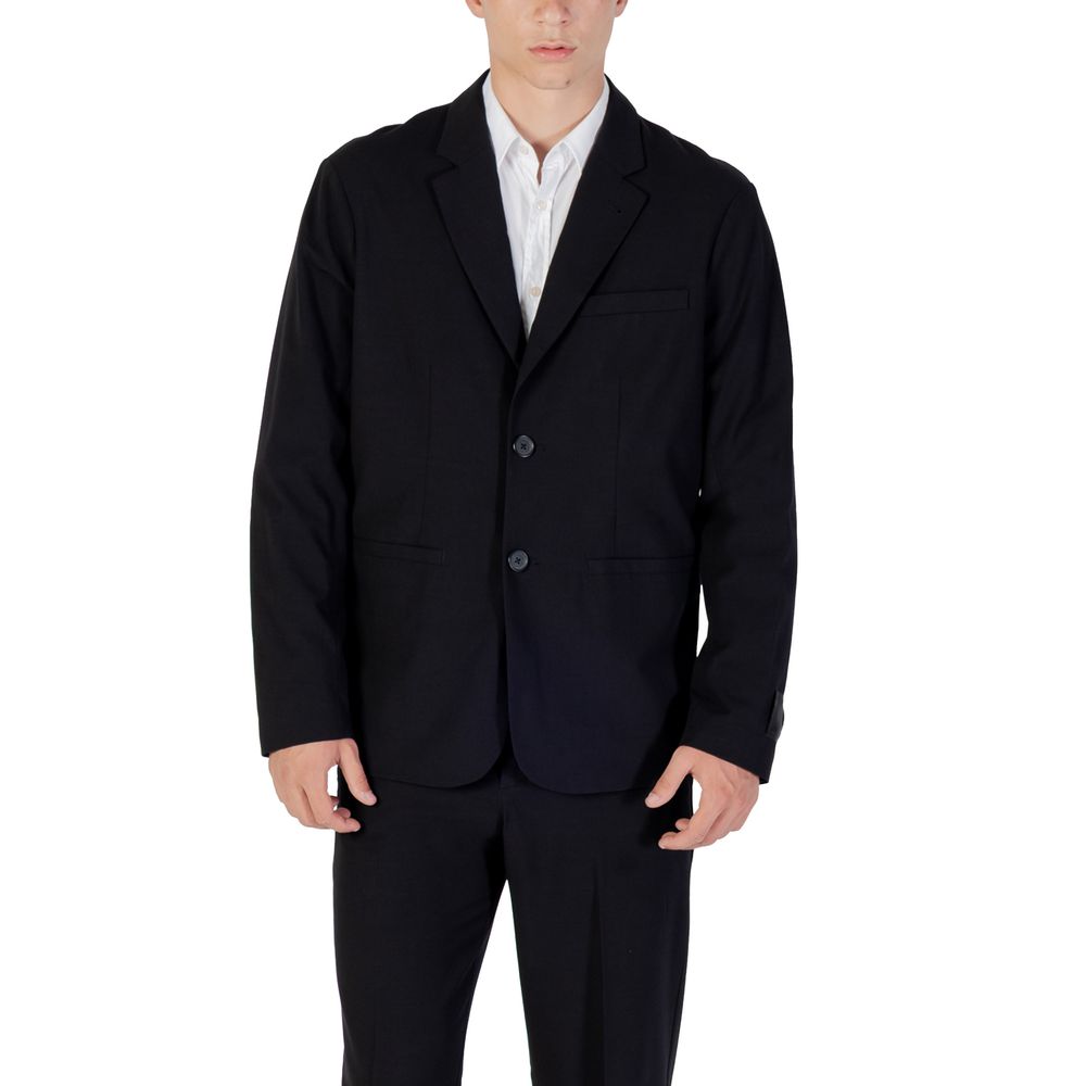 Armani Exchange Black Lyocell Blazer Main image