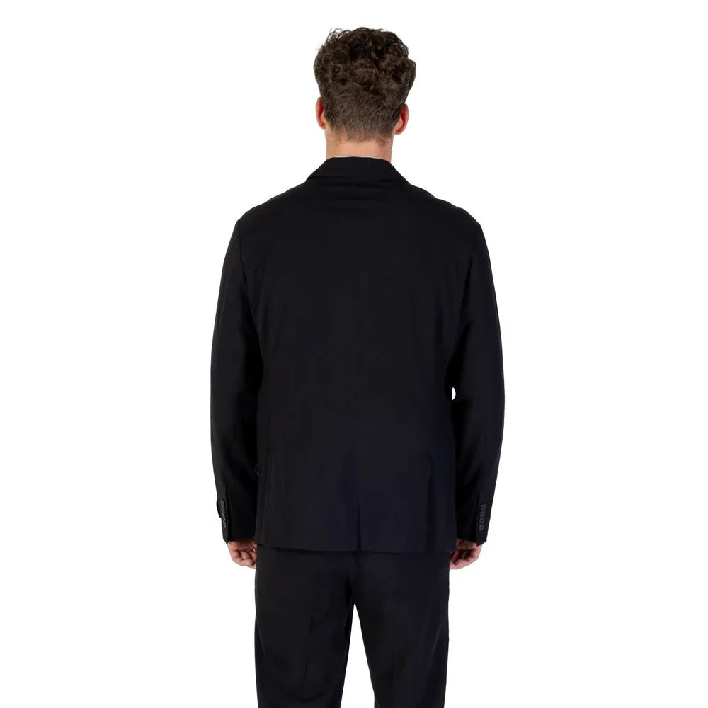 Armani Exchange Black Lyocell Blazer - Zachava