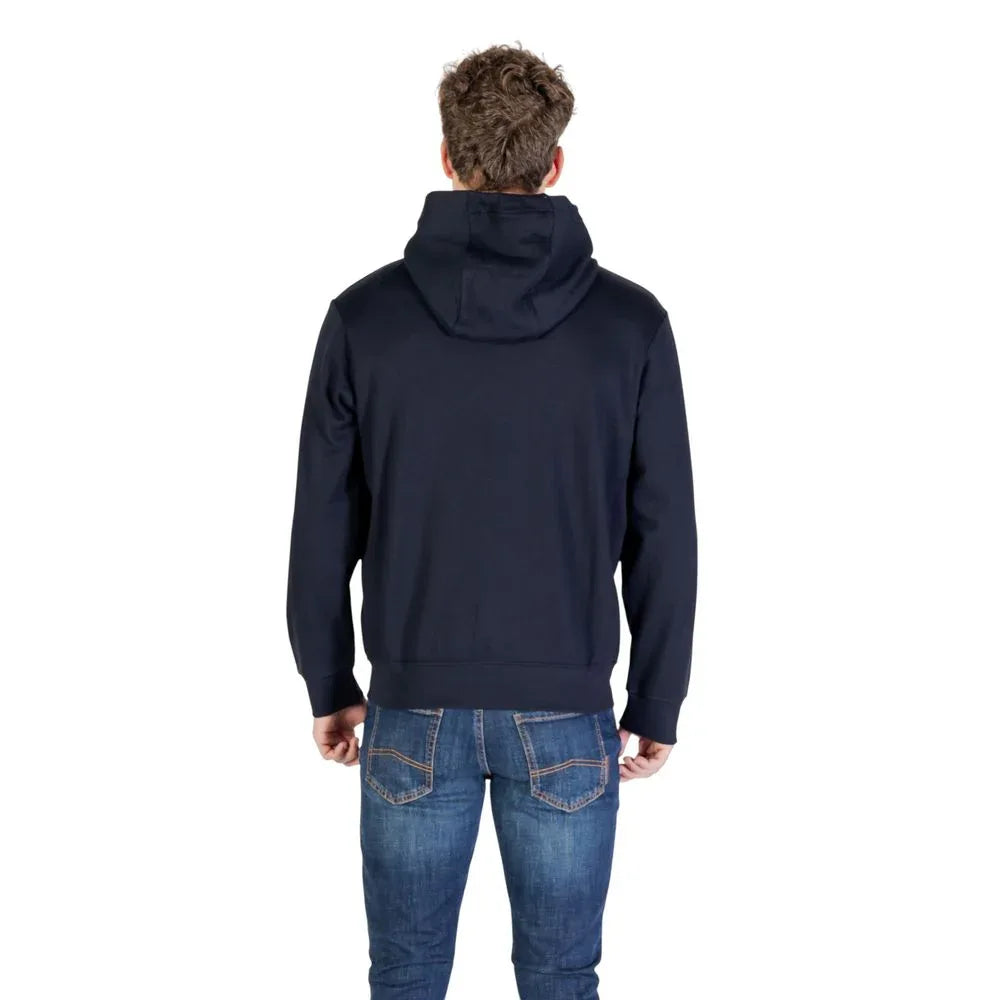 Armani Exchange Blue Cotton Hoodie - Zachava