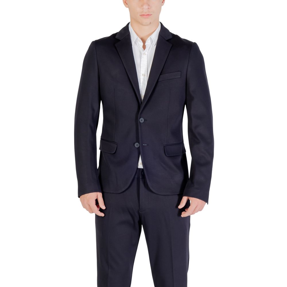 Antony Morato Blue Viscose Blazer Main image