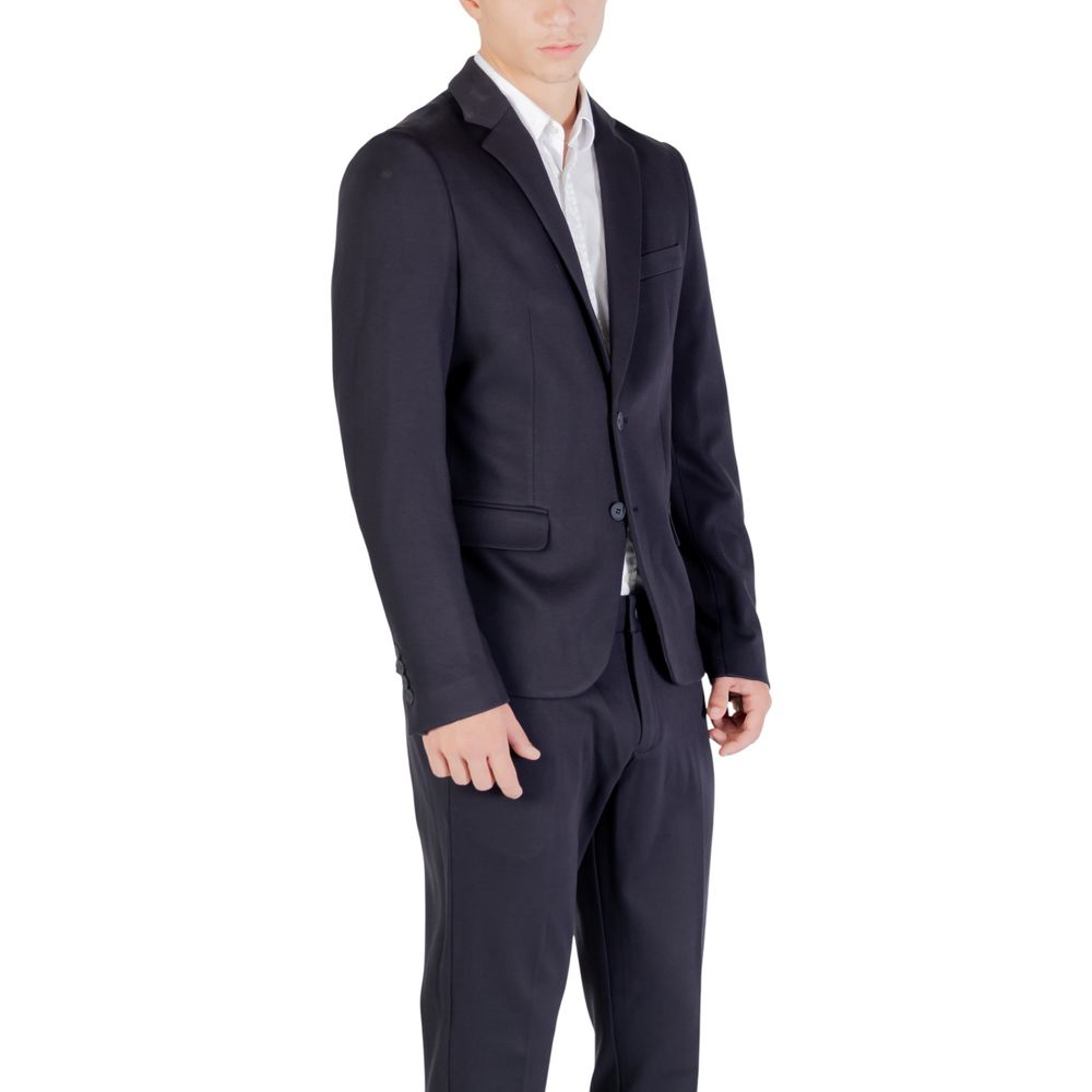 Antony Morato Blue Viscose Blazer