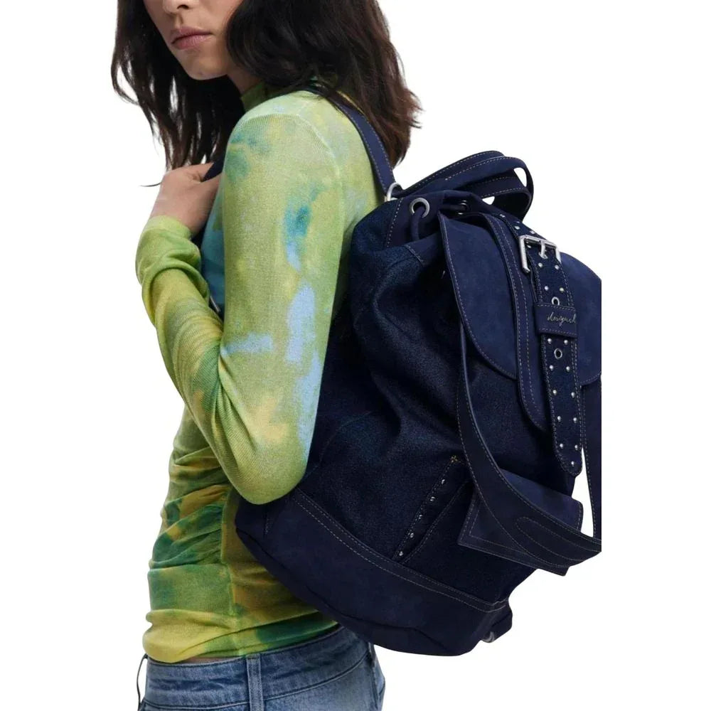 Desigual Blue Polyethylene Backpack - Zachava