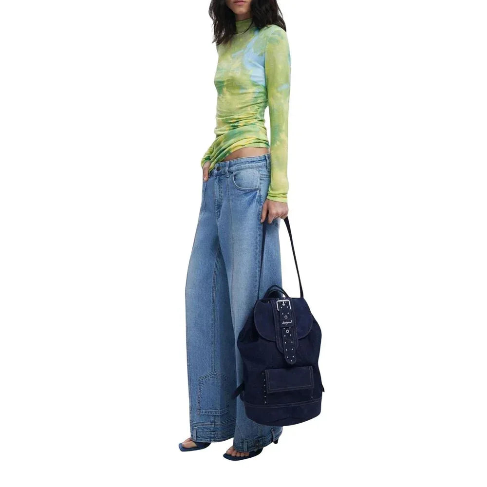 Desigual Blue Polyethylene Backpack - Zachava