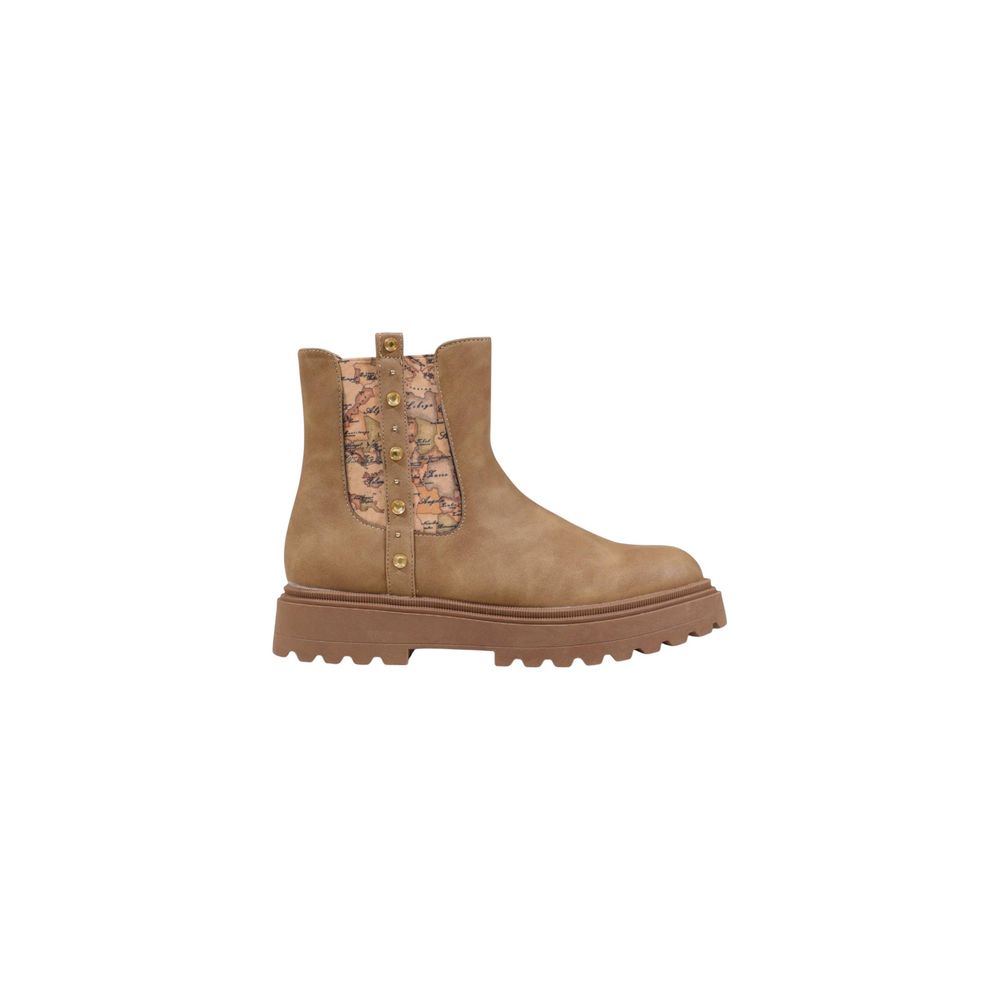 Alviero Martini Prima Classe Beige Polyethylene Ankle Boots