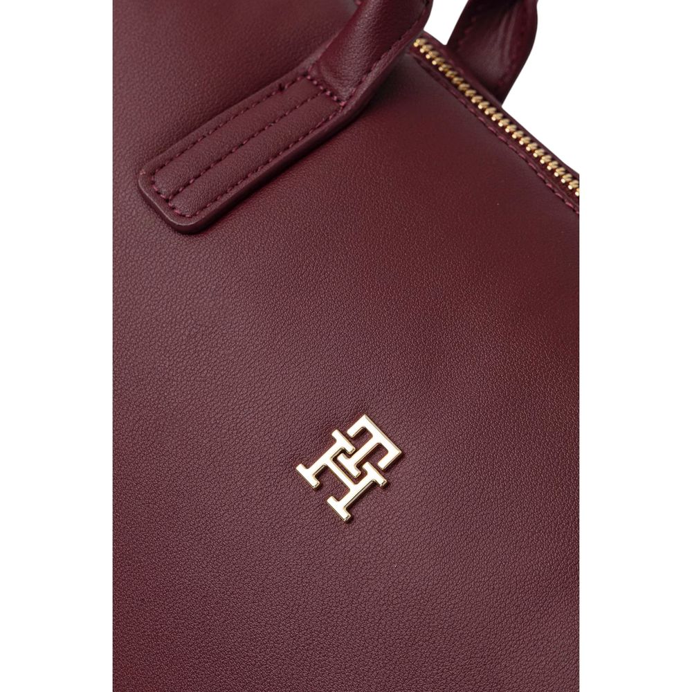 Tommy Hilfiger Bordeaux Recycled Polyester Handbag